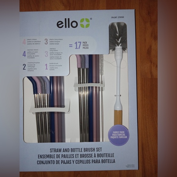 Ello 17 piece straw and bottle brush set - Picture 5 of 5